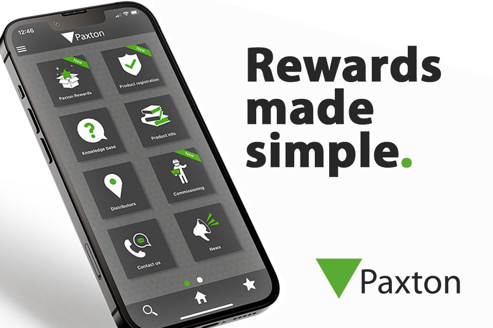 Paxton's New Installer Rewards Programme