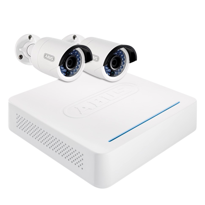 ABUS TVVR36210 LAN CCTV Kit 1TB, App & 2 Bullet Cameras