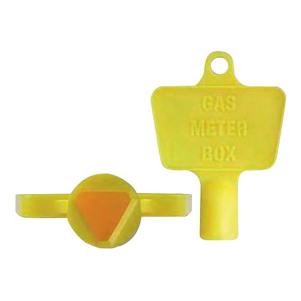 Gas Meter Box Key Triangular Plastic Key Water Electric Utility Key Pack of 2 